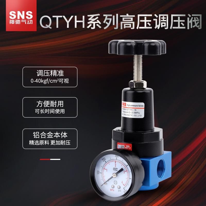 Sns Shenchi Pneumatic Recommended High Pressure High Pressure Valve QTYH-15 Type Pneumatic Valve High-Pressure Filter Pneumatic Components
