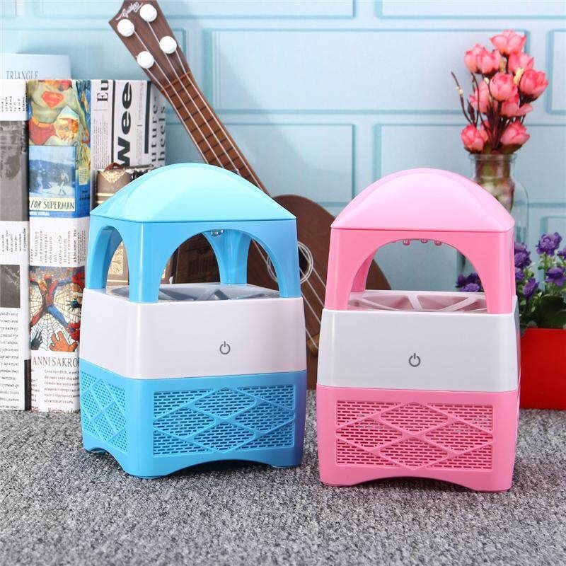 5PCS USB Electric Fly Insect Killer Mosquito Bug Trap UV LED Lamp Pest Control Pink