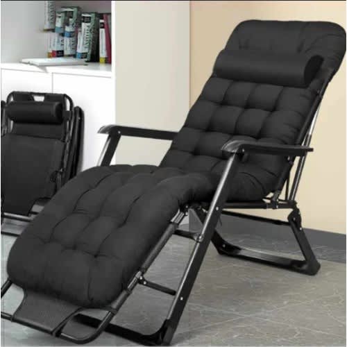 Reclining Folding Chair - Black