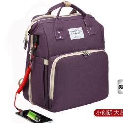 Mom Backpack Nursing Diaper Bag/Bed