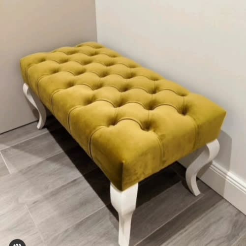 Footstool Deepened Ottoman - Fabric