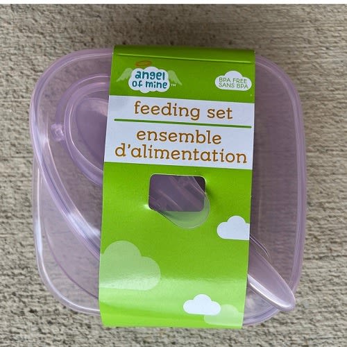 Bpa Free Baby Food Bowl With Spoon And Lid - Pink