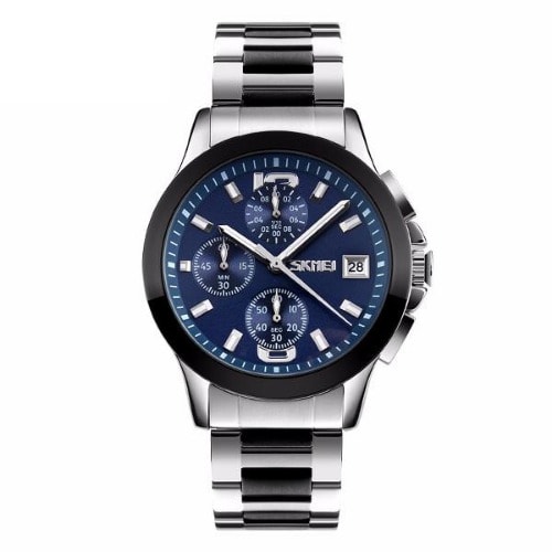 Round Alloy Zinc Men's Wrist Watch
