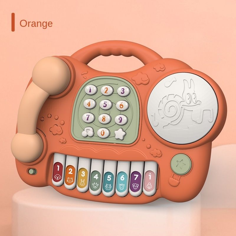 Montessori Musical Piano Phone Toys For Baby Girl 13 24 Months Mobile Phone Toys For Kids 2 To 4 Year Old Children Birthday Gift