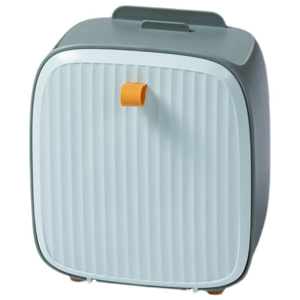 Waste Bin Desktop Small Trash Can with Lid Garbage