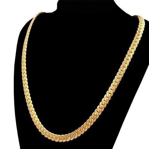 Punk Gold Snake Chain Necklace