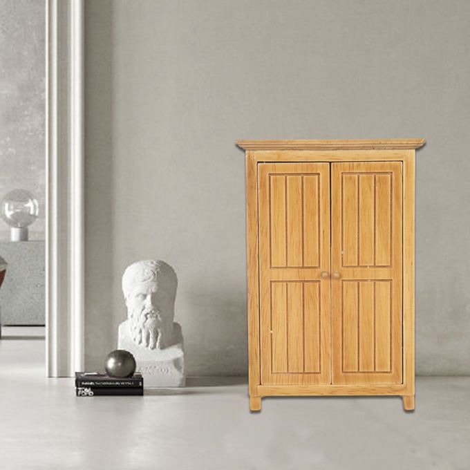 1/12 Mini Toy Wardrobe Vintage Handmade Wooden Dollhouse Furniture