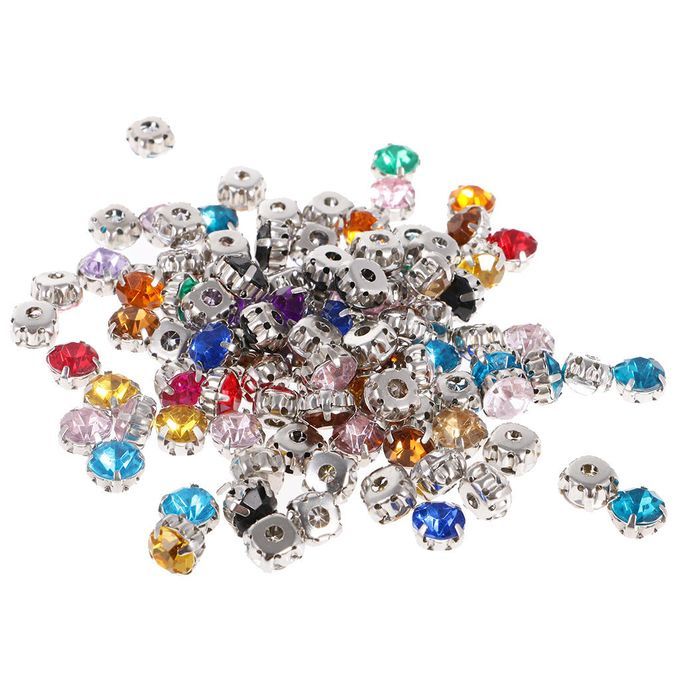 Crystal Diamante Rhinestones Mixed Color Sew On Craft For Clothes