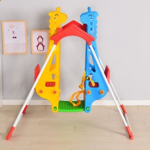 2 In 1 Children's Giraffe Swing -45 X 15 X 8.5 Inches