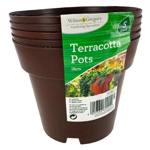 Wilson & Gregory Terracotta Pot- 15cm- 5Pieces