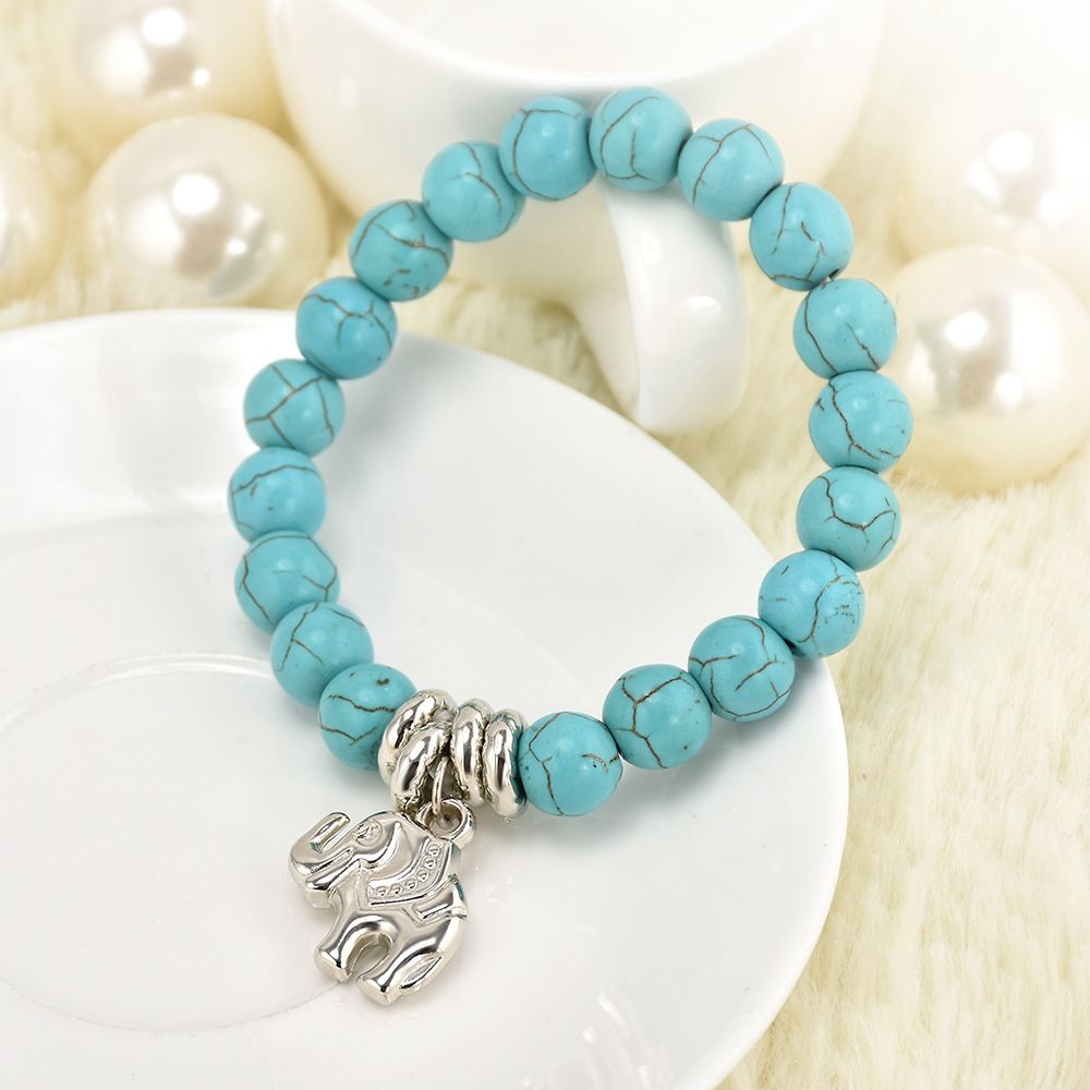 Bohemia Women Bracelets Blue Beads Turkish Evil Charm