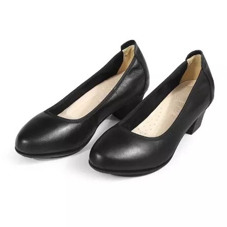 Ladies Court Shoes - Black