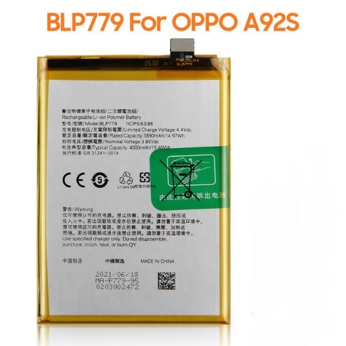 Replacement Battery For Oppo A92s Blp 779