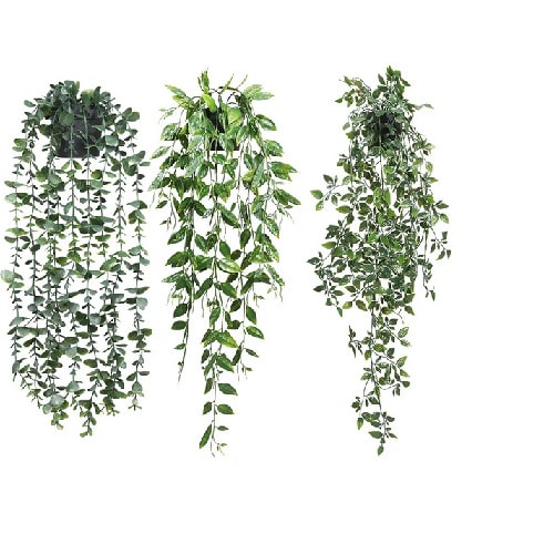 Artificial Potted Hanging Vine Plants - 65cm