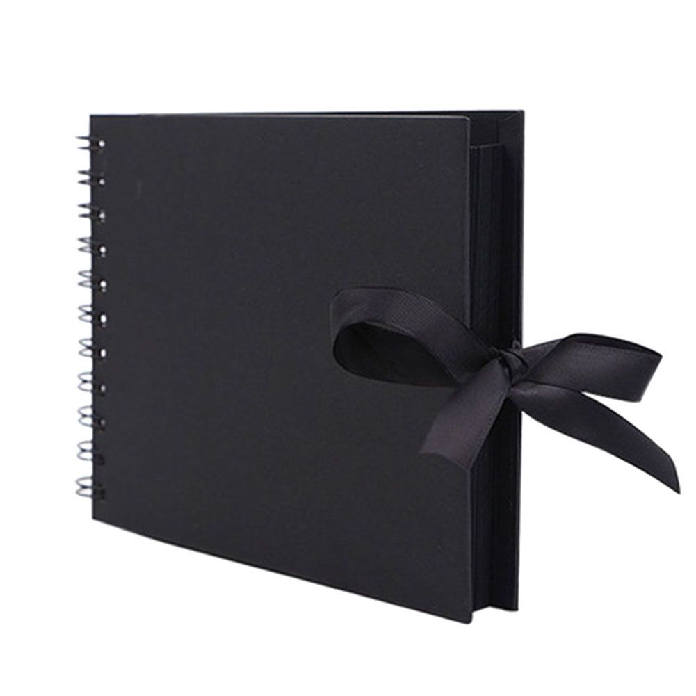 30 Pages DIY Bowtie Ribbon Scrapbook Craft Paper Photo-Black