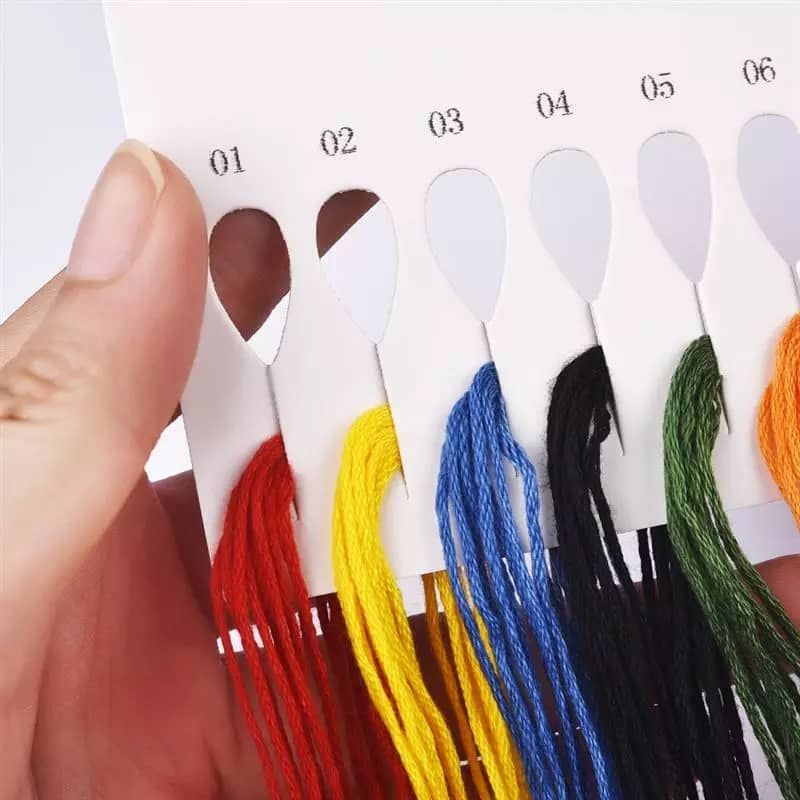 Cross Stitch String Cotton Sewing Skein Embroidery Thread-12Color