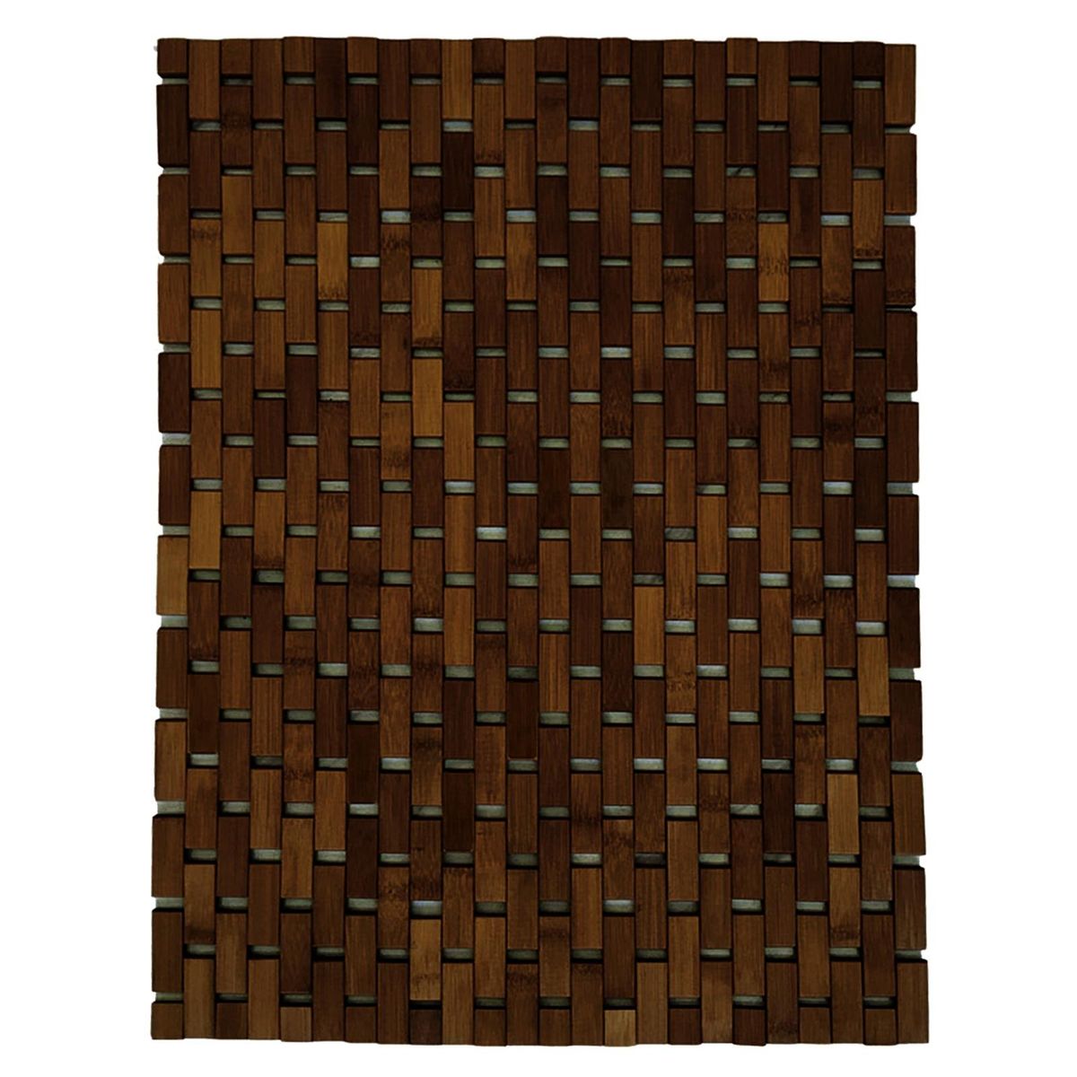 Bamboo Shower Mat Wooden SPA Kitchen Floor Rug Pad Ebony