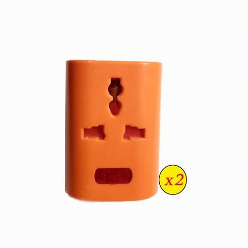Universal Adaptor Wall Power Extension, Plug - 2 Pieces