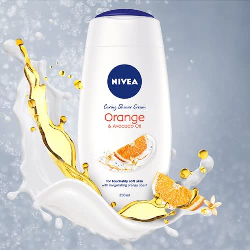 Orange & Avocado Oil Shower Cream Body Wash  250ml