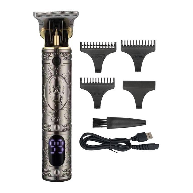 Men Hair Clippers With LCD Display Cordless Barber Clipper