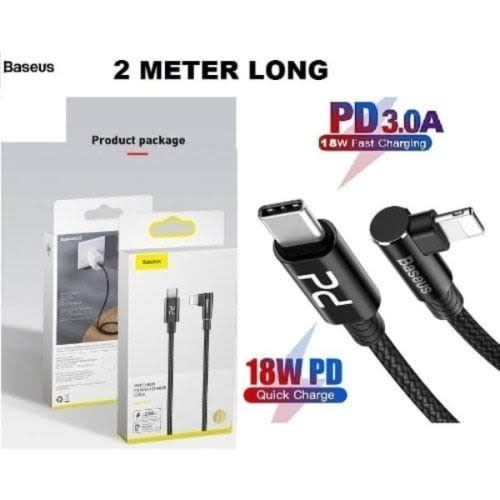 Baseus Quick Charge Mvp Elbow Pd Flash Charge Cable For Iphone 11/11 Pro/11 Pro Max Gamin