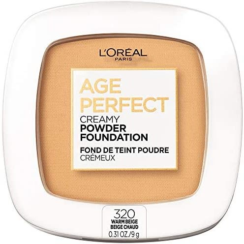 Loreal - Age Perfect Creamy Powder Foundation 320 - 9g - Warm Beige