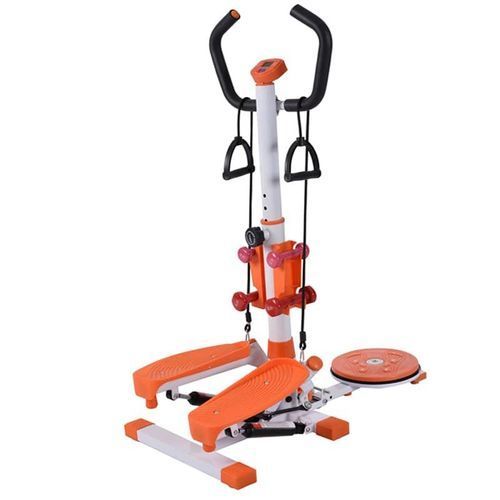 STEPPER WITH HANDLE & DUMBBELL & WAIST TWISTER & ROPE