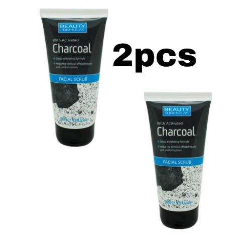 Charcoal Facial Scrub -  150ml X2pcs