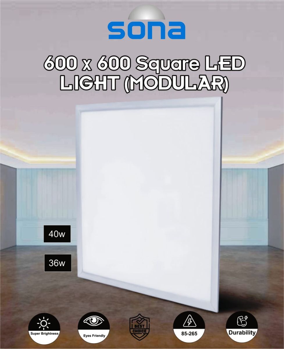 10 Pcs- LED Modular (600&times;600mm) Ceiling Light