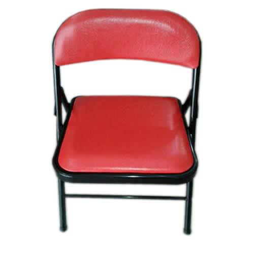Padded Folding Chair - Red