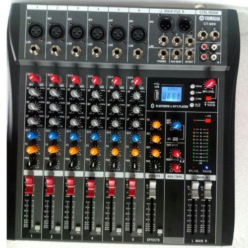 6 Channel Mixer With Bluetooth, Effect, USB