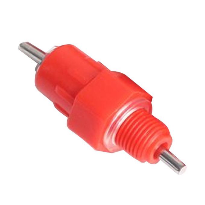 Chicken Automatic Docking Steel Ball ABS Stainless Steel Drinking Fountain Red