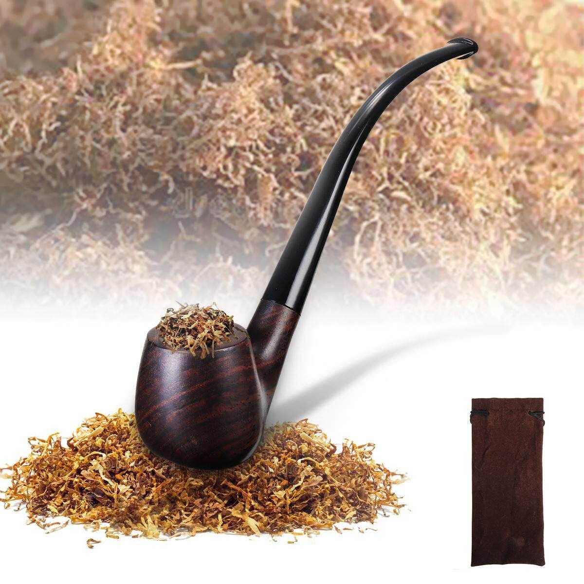 Ebony Wooden Man High-ended Cigarettes Cigar Pipes Gift