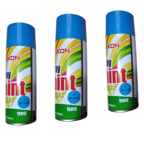 Texxon Sky Blue Spray Paint  - 450ml X 3pcs