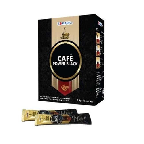 Cafe Power Black Coffee - Sugar Free With Ganoderma Extract- 25g *20