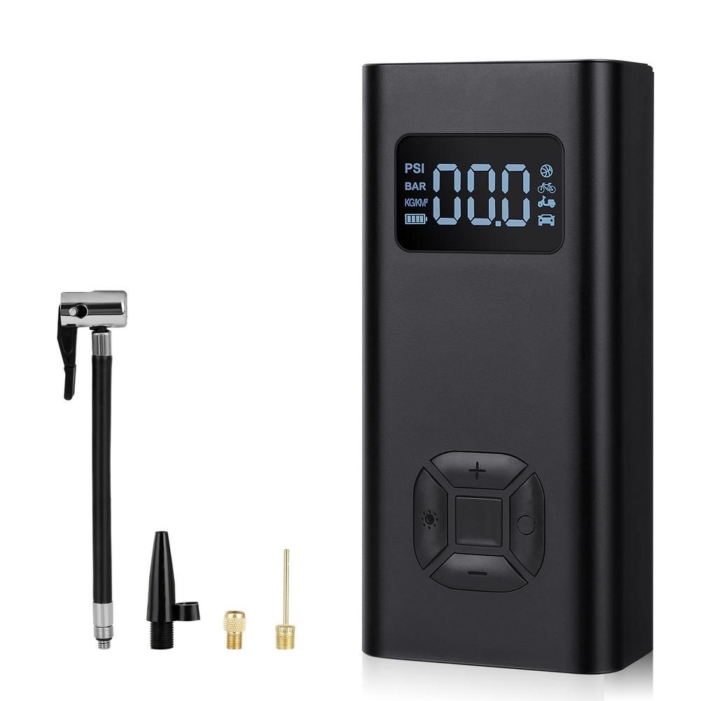 Wireless 150PSI Car Air Pump With LCD Digital Screen High Capacity Rechargeable Emergency Flashlight Type-C Charging Port