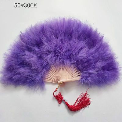 Portable Colorful Party Fan Wedding Abanico Catwalk Eventail Fluff Para Feather Boda Cassical Fans Hand Fan Mariage Abanicos