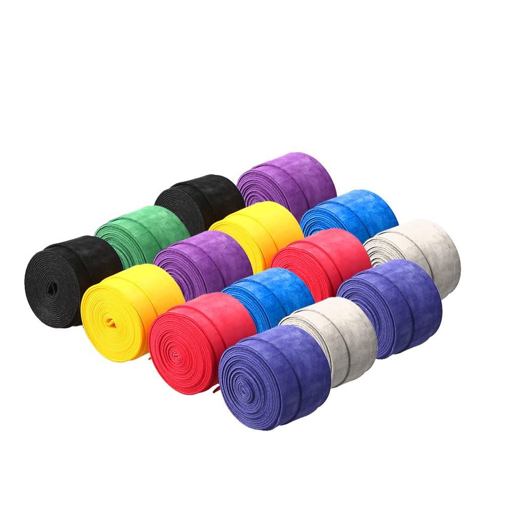 15Pcs Badminton Bat Sweatband Anti-slip Tennis Racket Grips Tape Fishing Rod Sweat Absorbent Strips