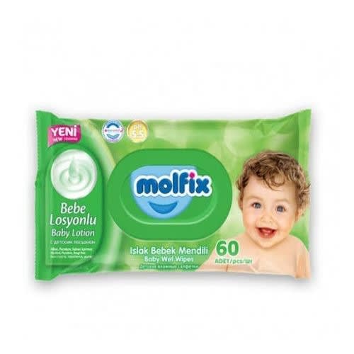Baby Wipes - 60 Pcs