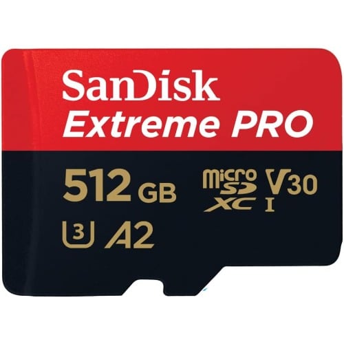 512gb Extreme Pro Microsd Uhs-i Card With Adapter 200mb