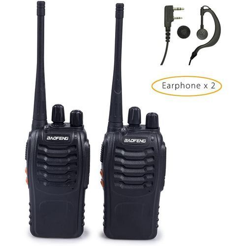 2 Pcs Baofeng Radio BF-888S Dual Band High-Power Walkie Talkie