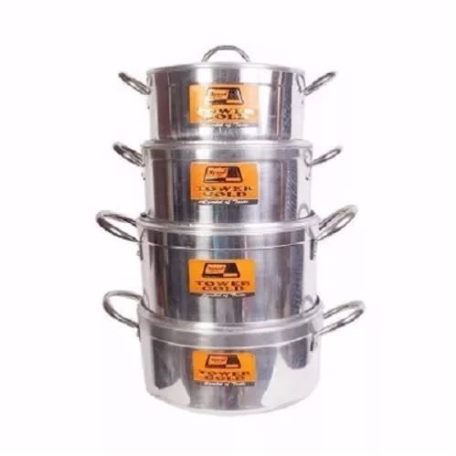 Pot Set With Lids - Medium - 4 Pieces