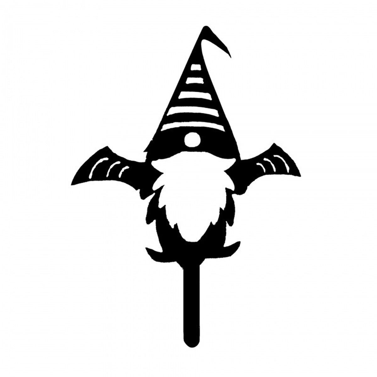 Garden Silhouette Garden Silhouette Gnomes Metal Decoration C