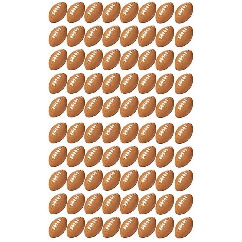 80Pcs Rugby Stress Ball, Mini Foam Sports Ball, Foam Sports