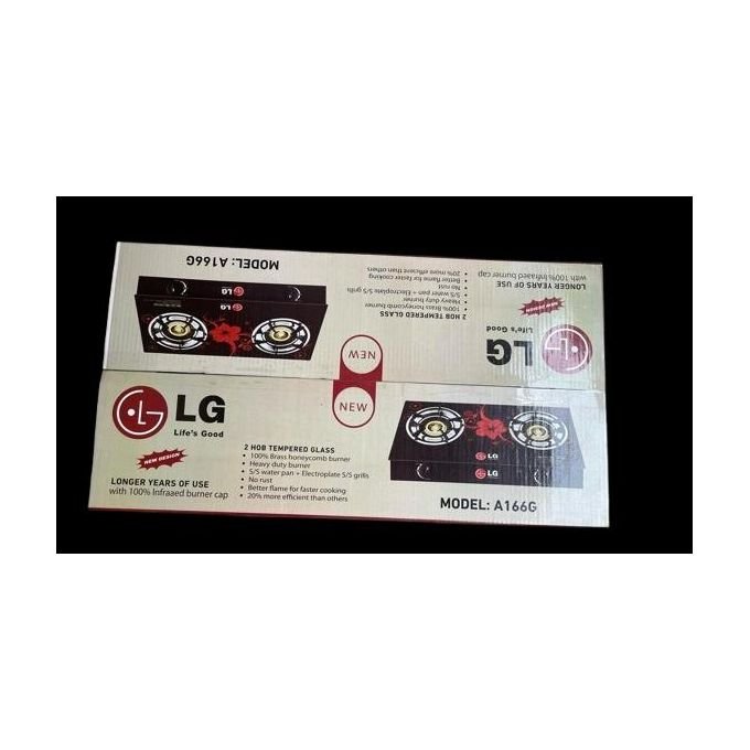 LG Table Top Gas Cooker With Glass Top - 2 Burner