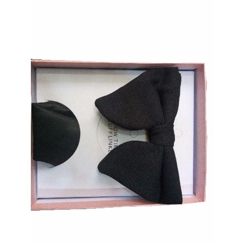 Plain Bow Tie - Black
