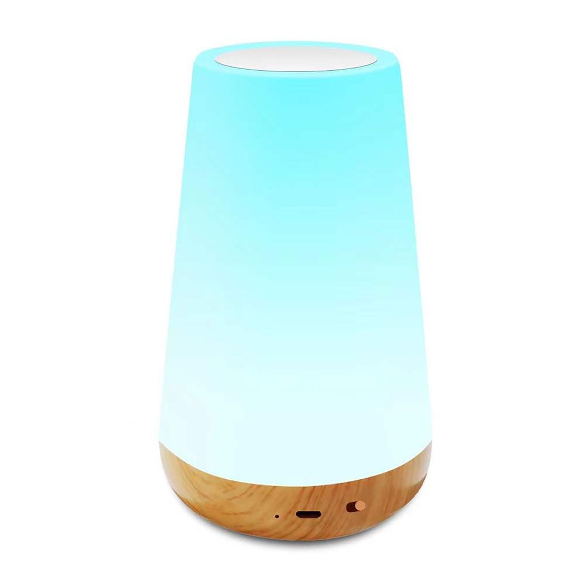 Colorful Night Light RGB Color Changing Atmosphere Lamp with Remote Control Touch Control Rechargeable Bedside Light Dimmable Table Lamp for Living Room Bedroom Office