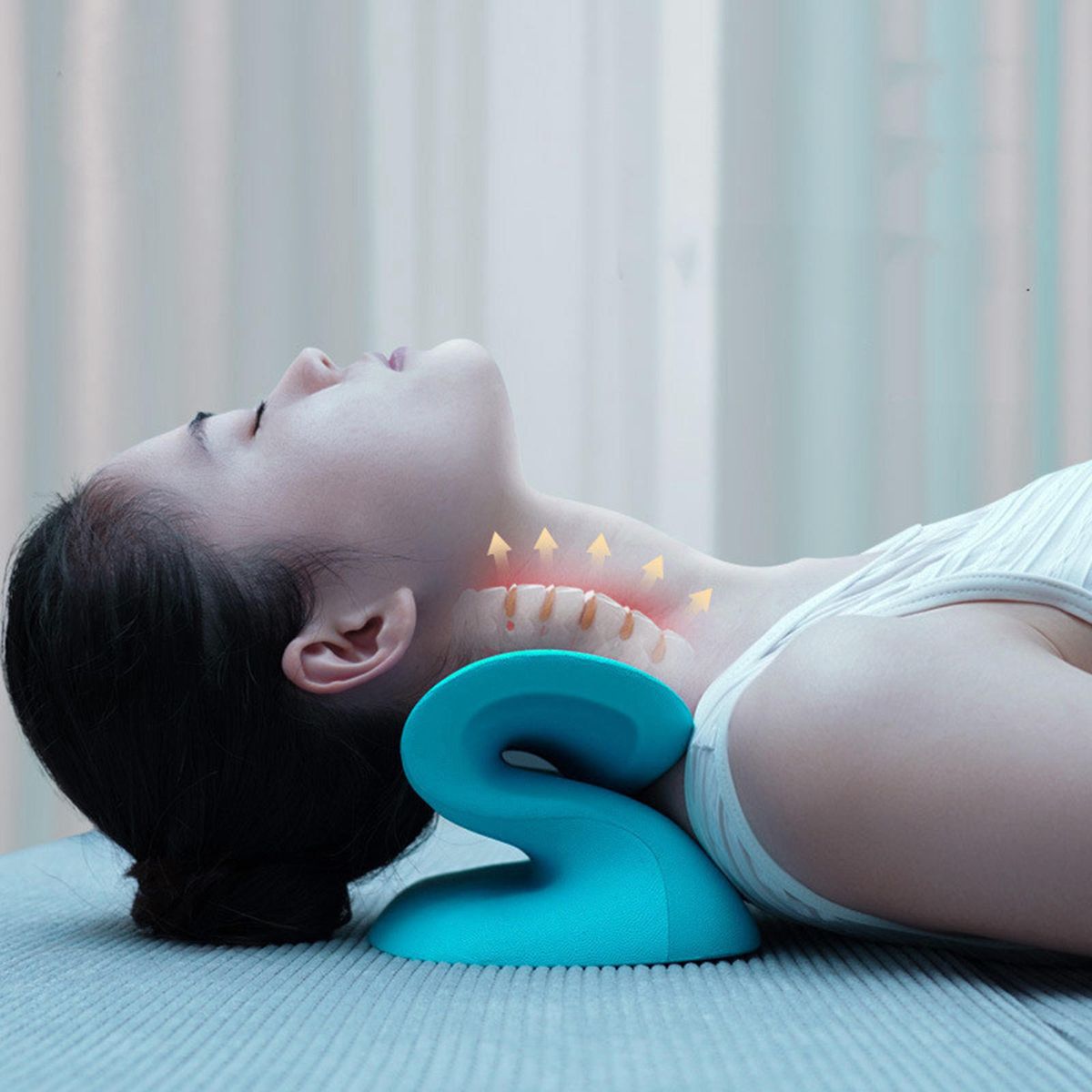 S-shaped Ergonomic Cervical Traction Device Pillow Neck Stretcher