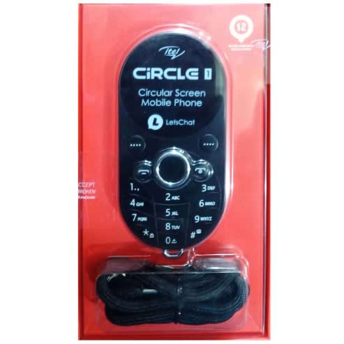 Circle 1 - 1.32" HD Circular Screen Phone - Black