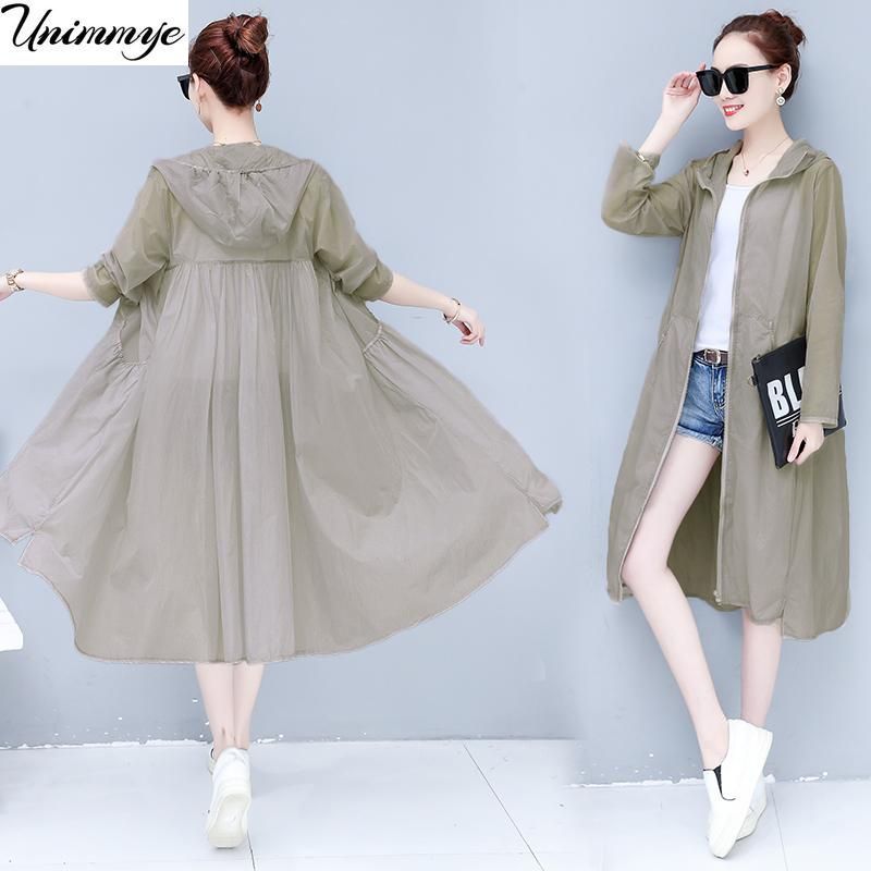 Hooded Sun Protection Clothing Summer Female Clothes 2023 New Womens Korean Breathable Sunscreen Women Jacket UV Thin Coat J376